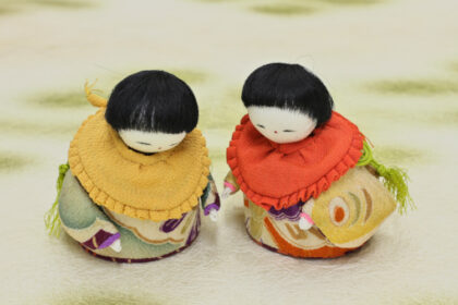 ちりめん細工・這い子人形袋