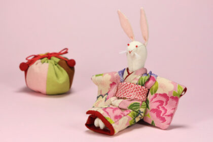 ちりめん細工・うさぎ人形
