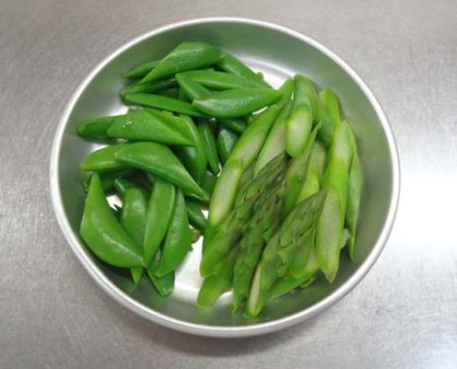 茹でた野菜