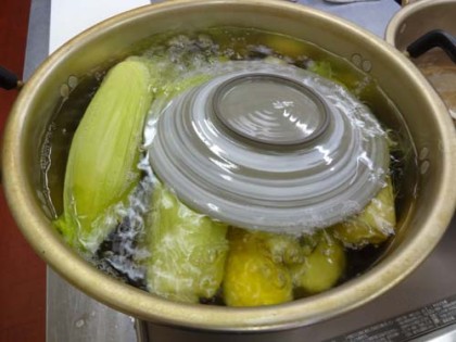 コーン茹で方