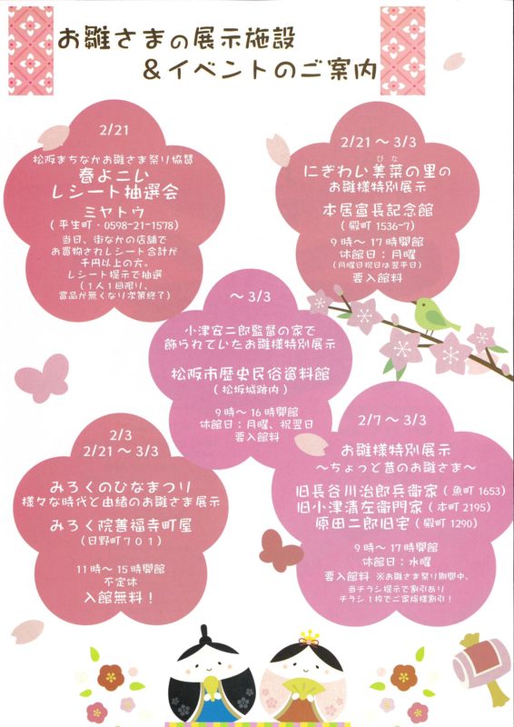 松阪まちなかお雛さま祭り