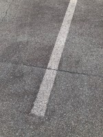 【薄くなった白線】