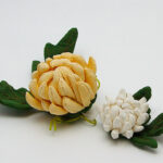 ちりめん細工・菊袋