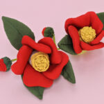 ちりめん細工・椿袋