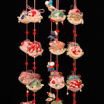 ちりめん細工・桜袋のつるし飾り